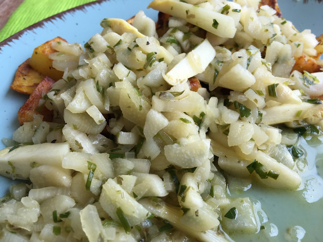 Lauwarme Spargel-Vinaigrette