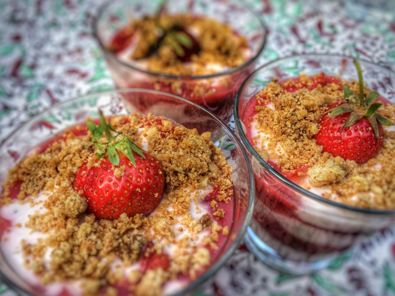 Erdbeeren mit Vanille-Mascarpone-Creme