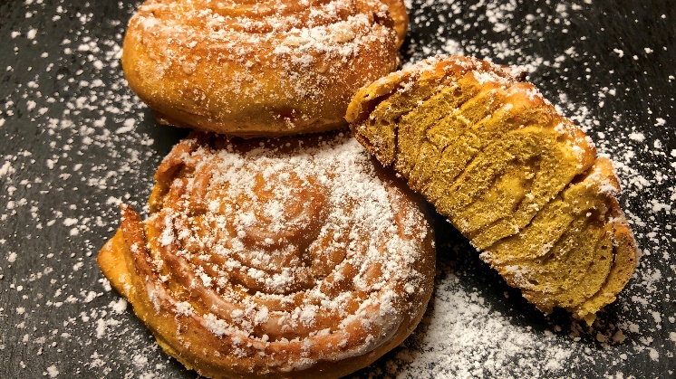Zimt-Kürbis-Schnecken