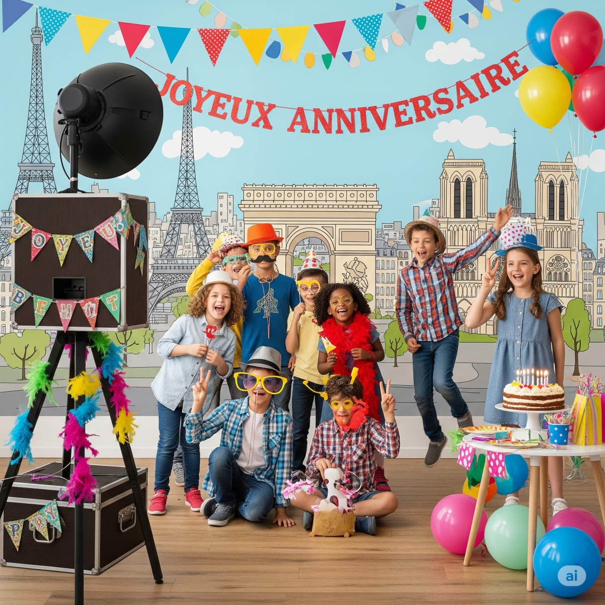 Location photobooth pour fête de famille et anniversaire à Bois-Colombes (92)