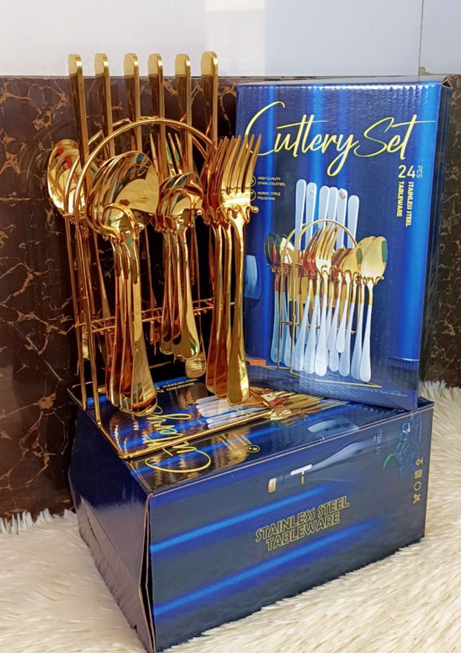 Gold Cutlery Set