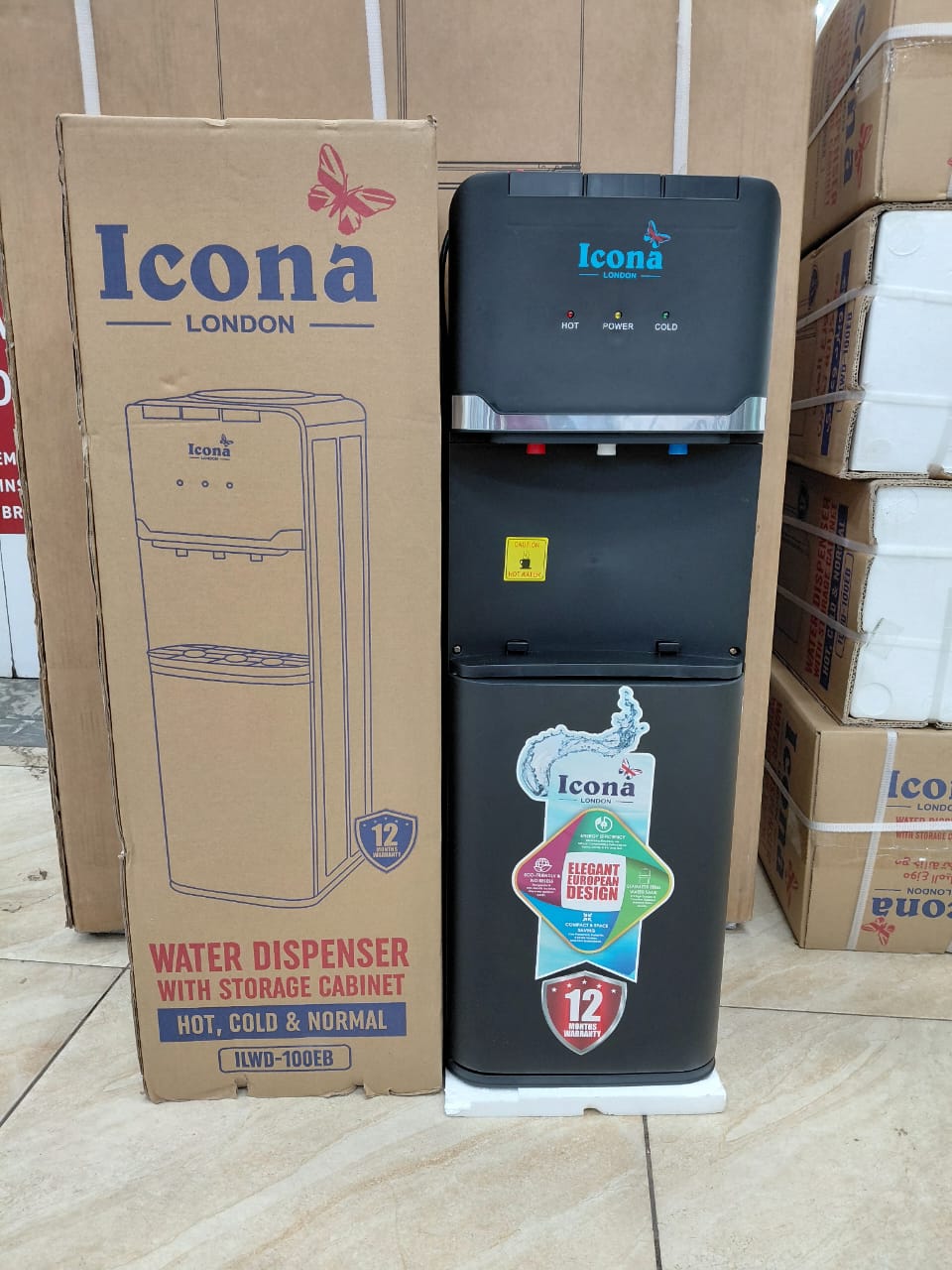 ICONA HOT NORMAL AND COLD WATER DISPENSER
