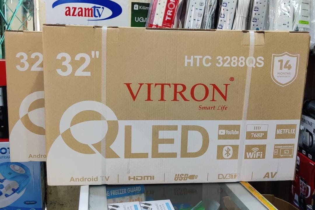 VITRON 32" QLED Frameless Smart TV with Bluetooth