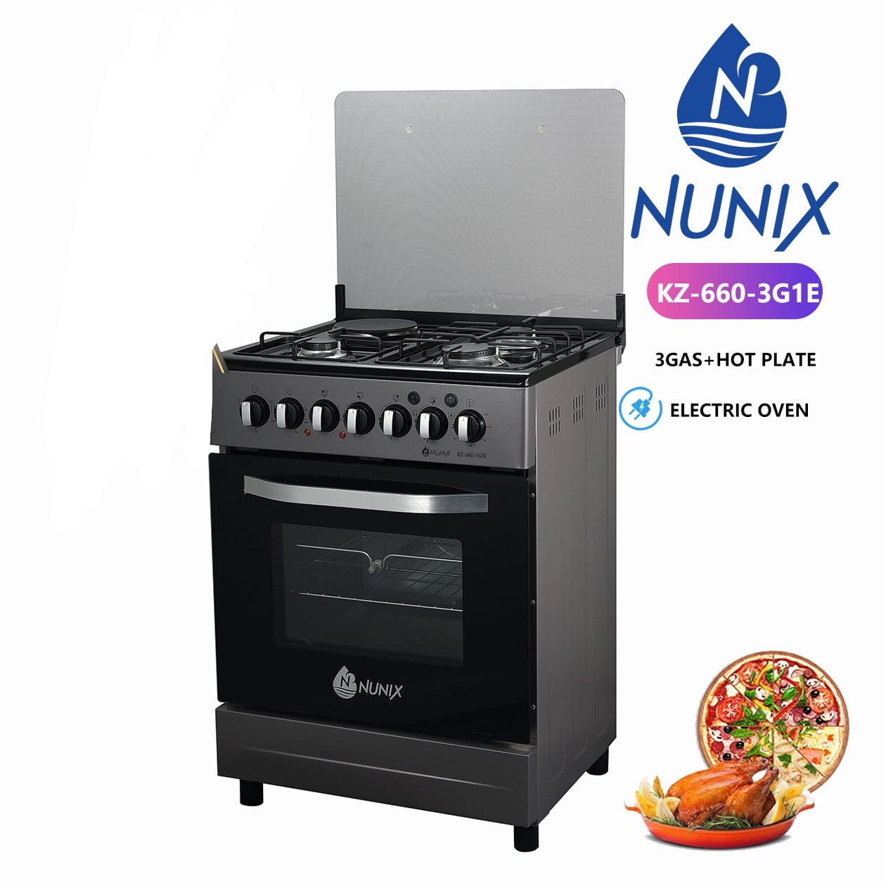 Nunix 60*60 3+1 Standing Cooker