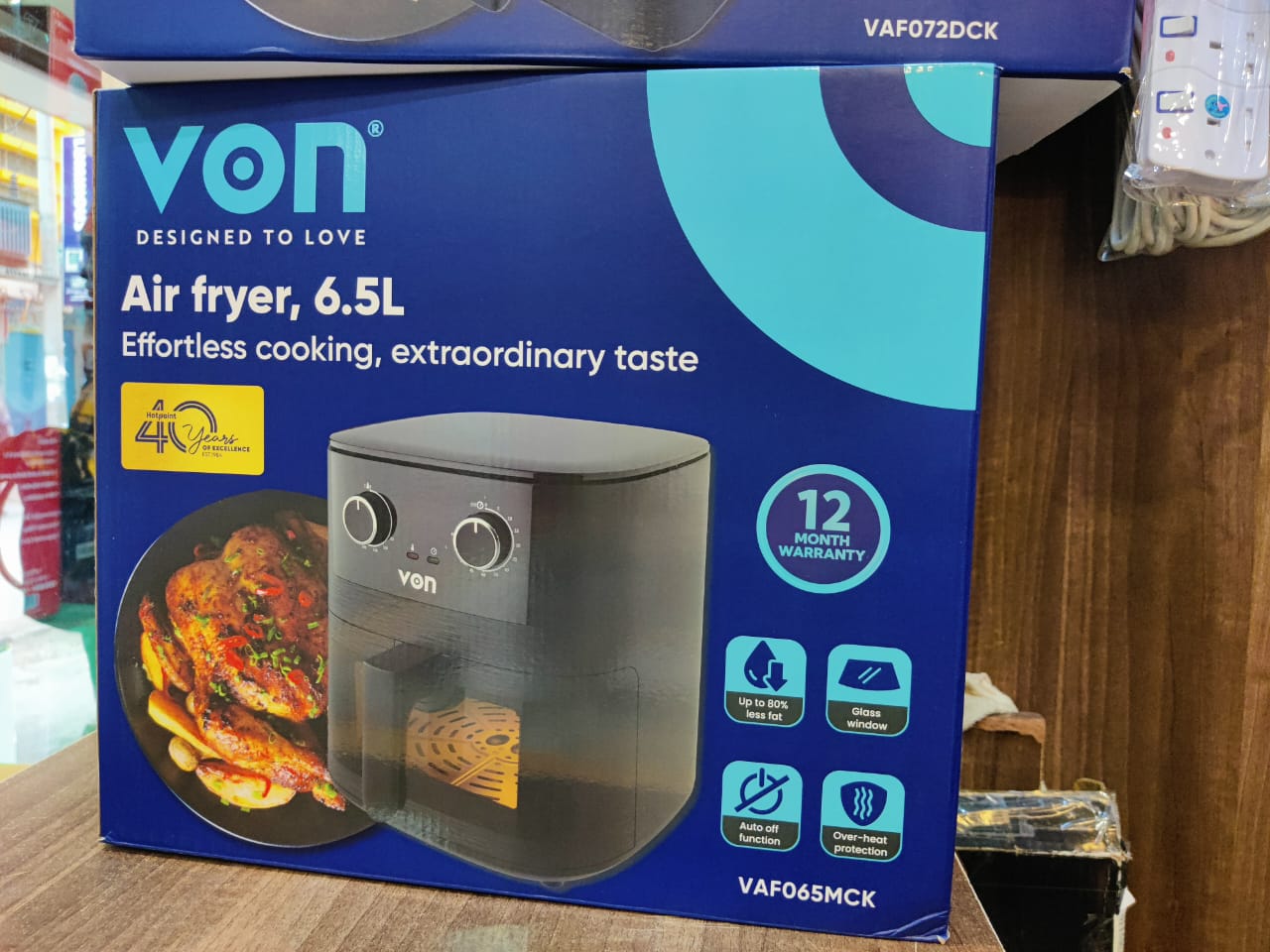 Von Air fryer 6.5Litres Manual VAF065MCK