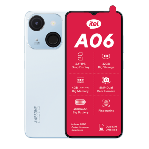 Itel A06 32GB Memory + 2GB RAM