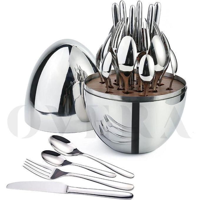 36pc Executive Egg-Shaped Cutlery Set
