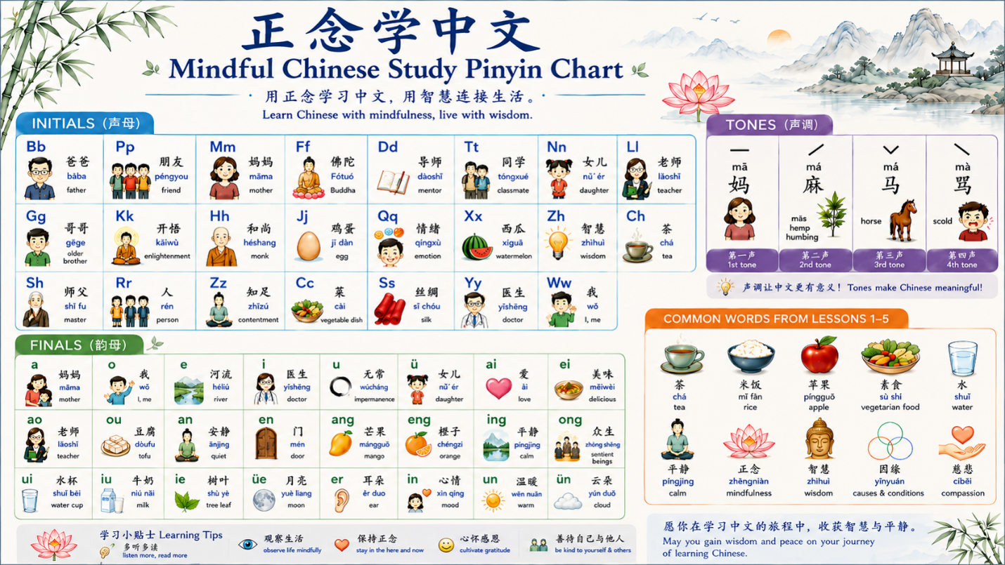 Learn Chinese Through Mindfulness!
