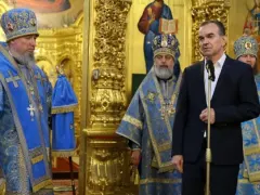 Губернатор Вениамин Кондратьев поздравил митрополита Екатеринодарского и Кубанского Василия с днем тезоименитства
