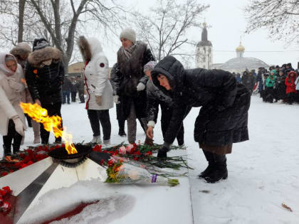 В станице Васюринской провели митинг в честь освобождения станицы от немецко-фашистских захватчиков