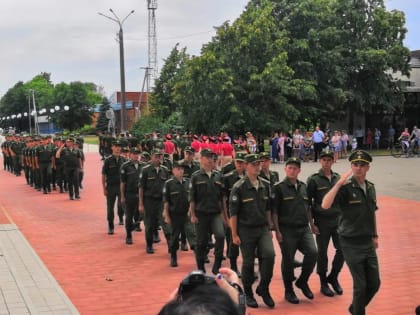 Военно-патриотическая акция "Горсть памяти" прошла в Курганинском районе