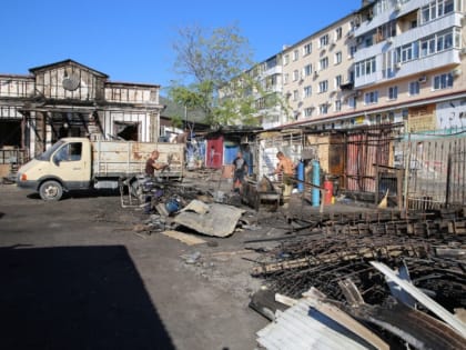 В Геленджике после масштабного пожара восстановят Центральный рынок