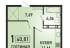 1-к квартира, 40 м², 16/21 эт.