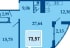 2-к квартира, 73.5 м², 12/24 эт.