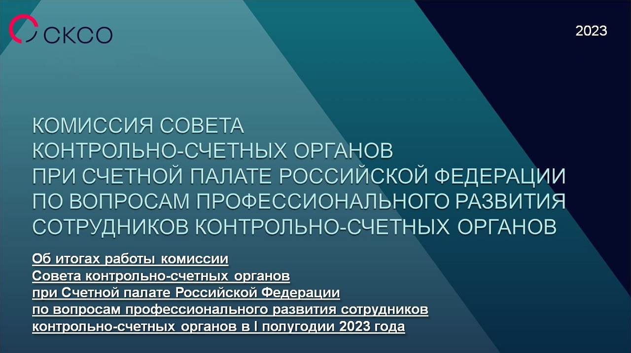 Деятельность контрольно счетных органов