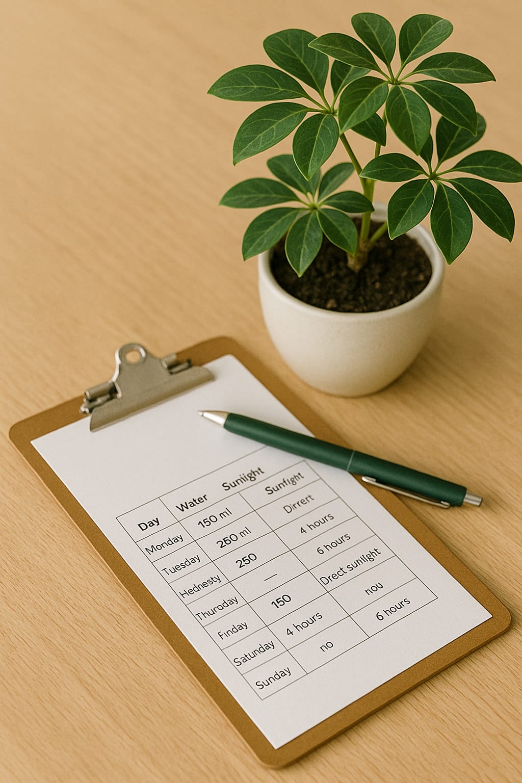 Custom Care Schedule