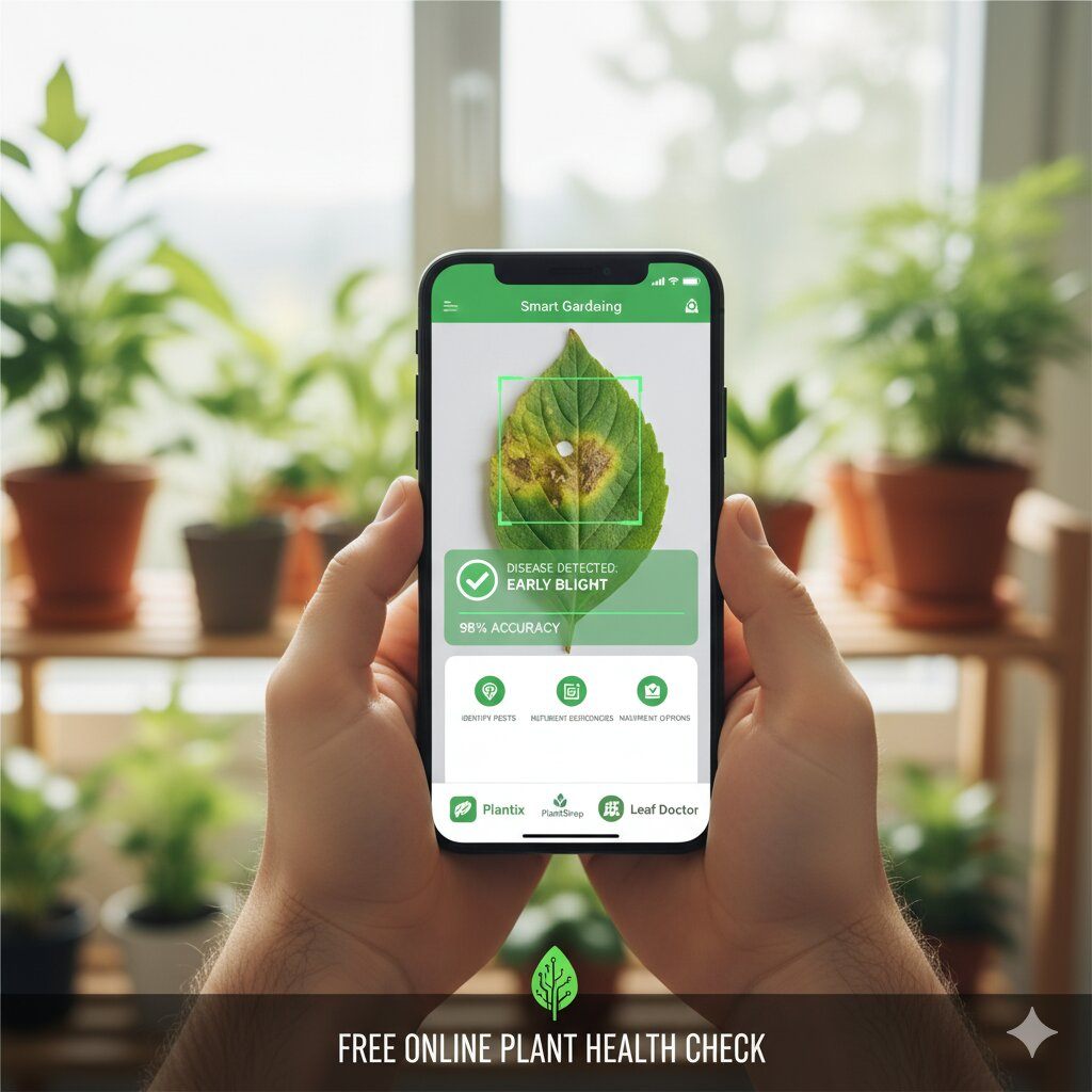 Steps to upload plant image and get diagnosis
