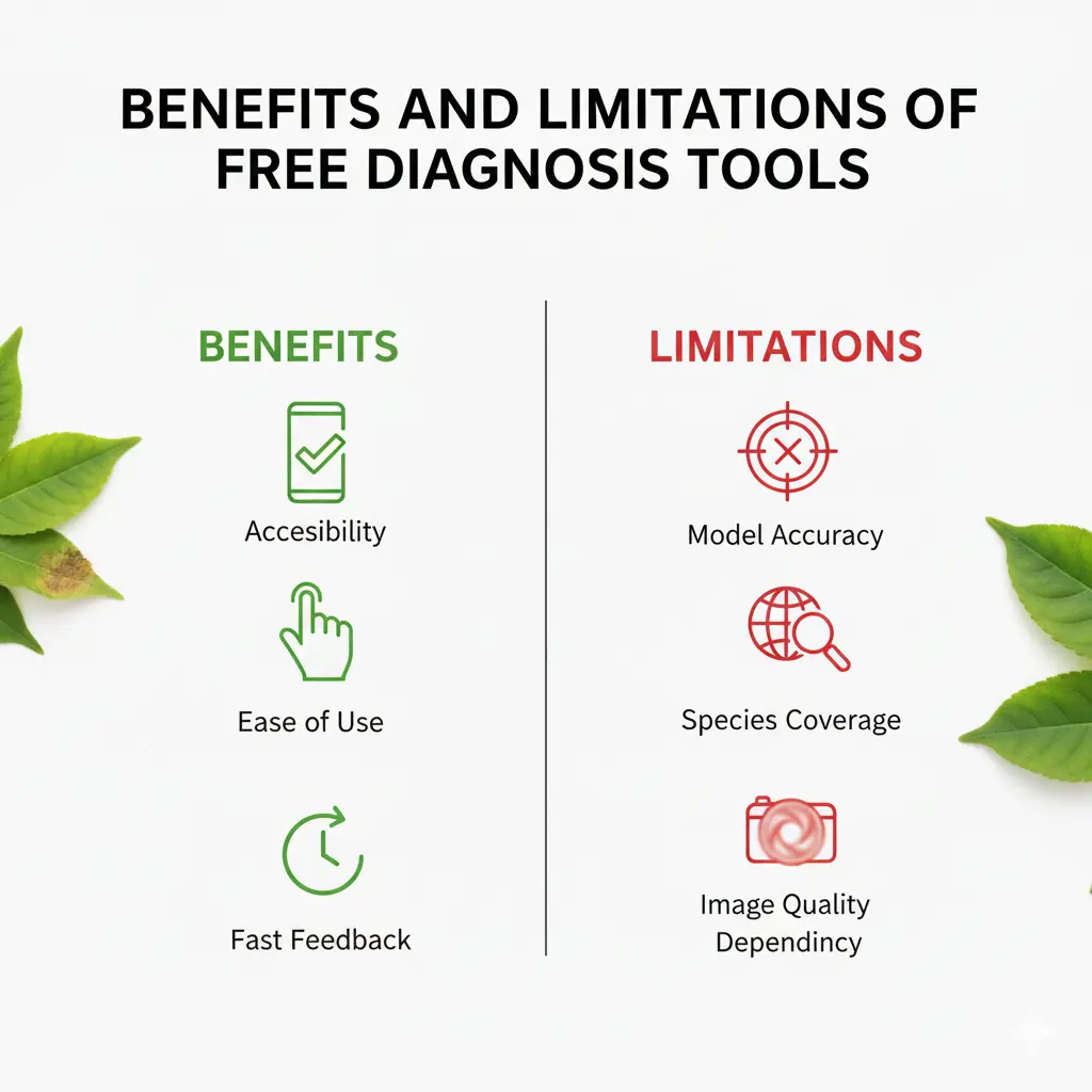 Pros and cons of plant diagnosis tools