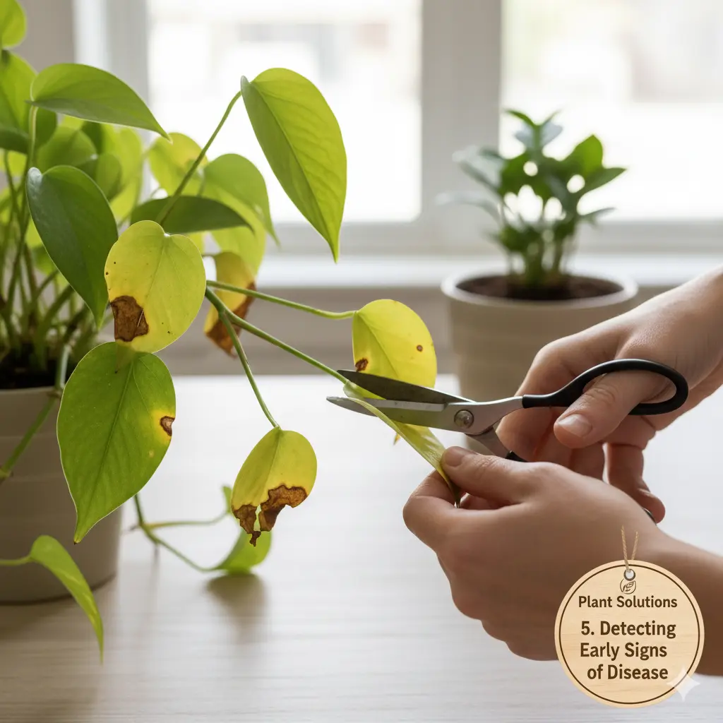 Step-by-step repotting process for indoor plants