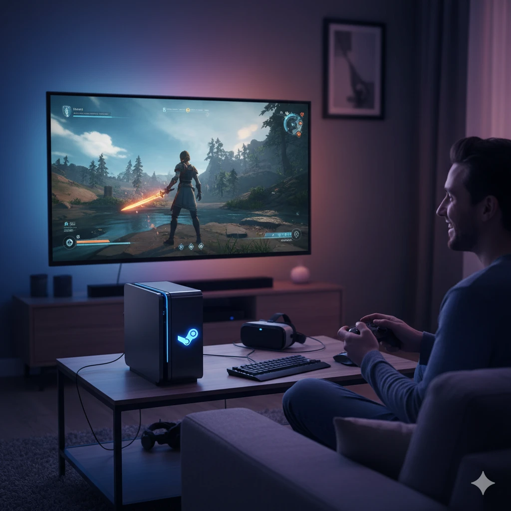 Valve की नई Steam Machine से टीवी पर PC‑गेमिंग का नया अनुभव