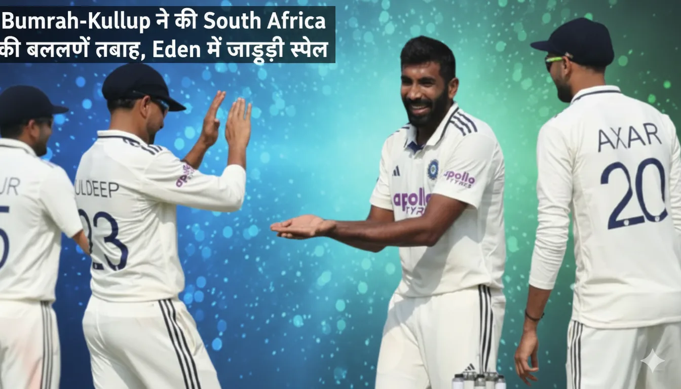 Bumrah-Kuldeep ने की South Africa की बल्लेबाजी तबाह, Eden में जादुई स्पेल