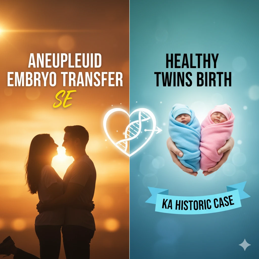 Aneuploid Embryo Transfer Se Healthy Twins Birth Ka Historic Case