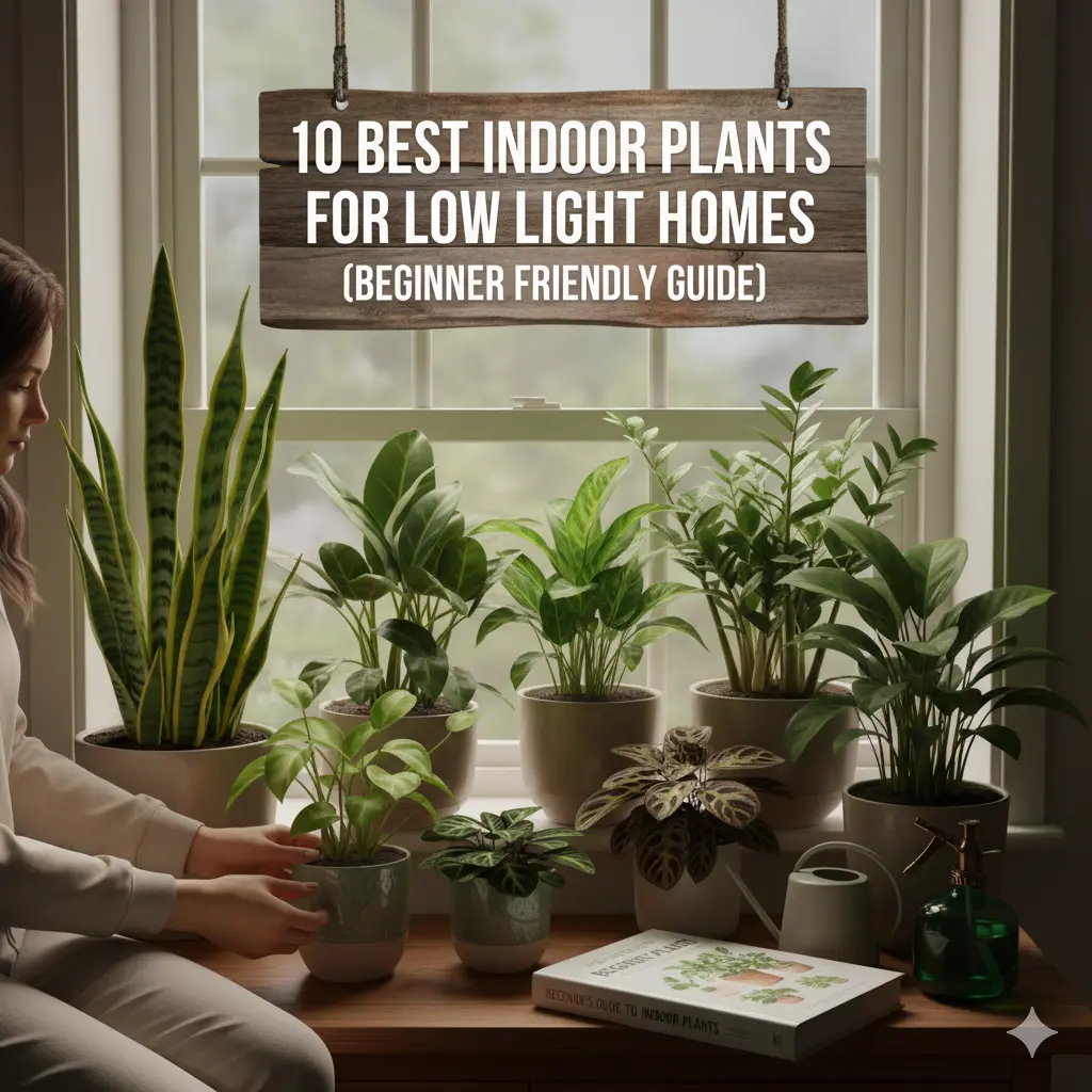 10 Best Indoor Plants for Low Light Homes (Beginner Friendly Guide)
