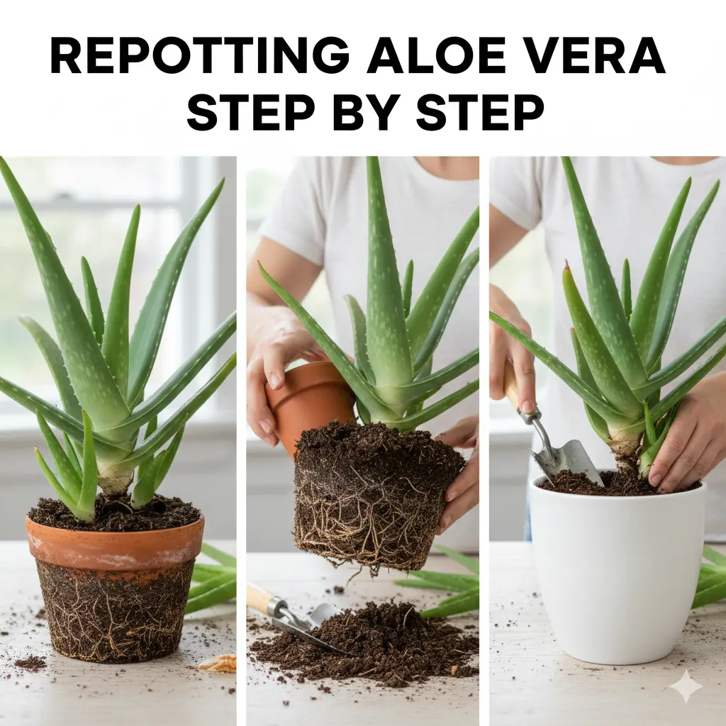 Repotting Aloe Vera Step by Step: A Complete Beginner-Friendly Guide