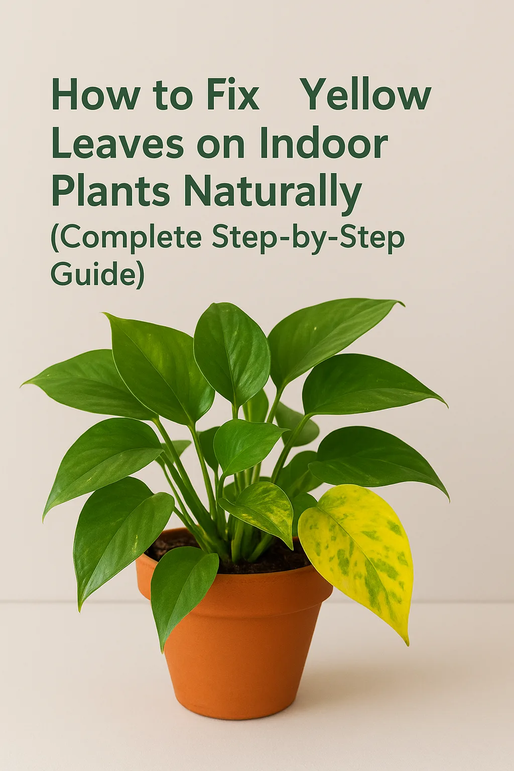 How to Fix Yellow Leaves on Indoor Plants Naturally (Complete Step-by-Step Guide)