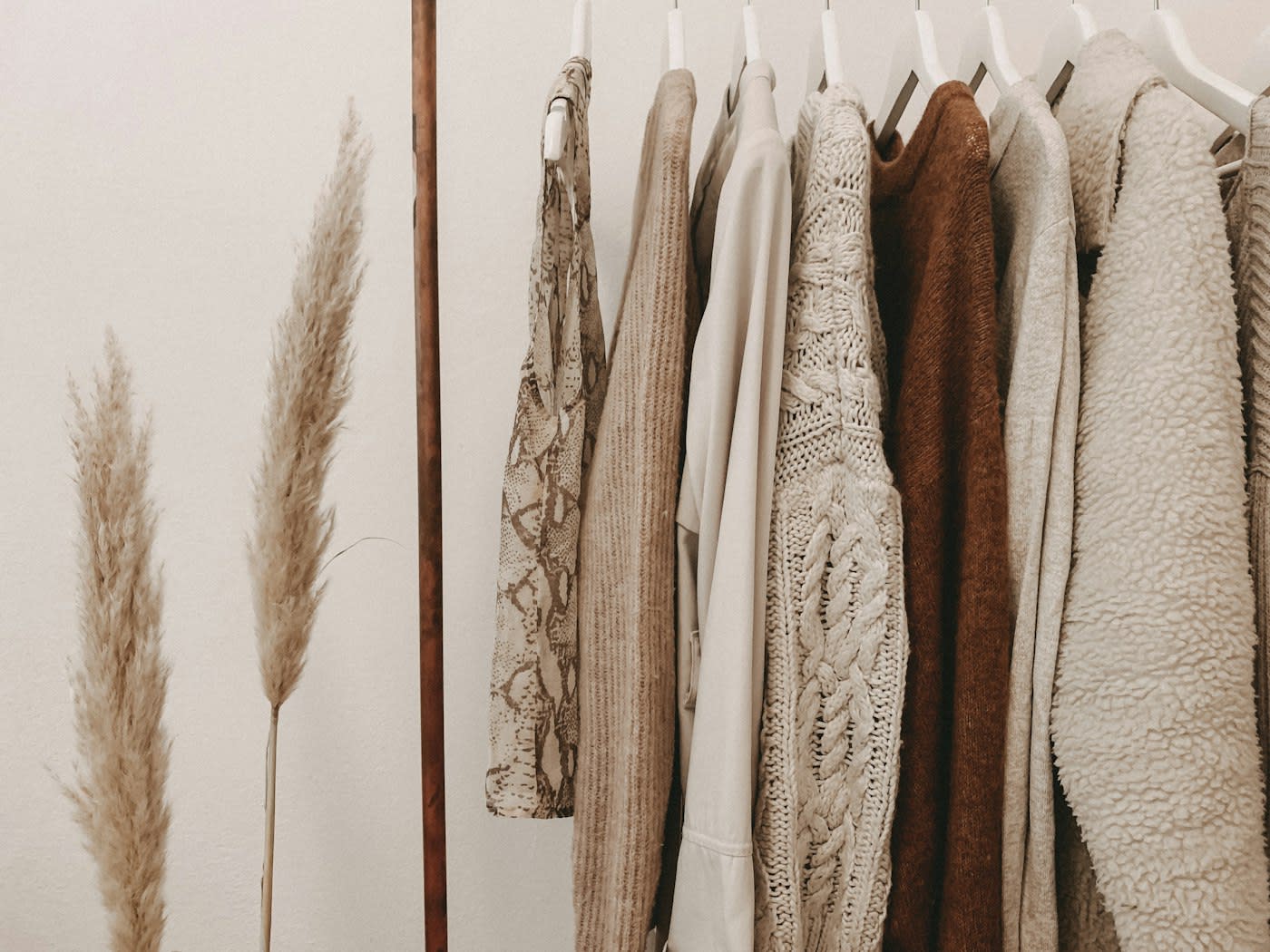 Curated rack of garments