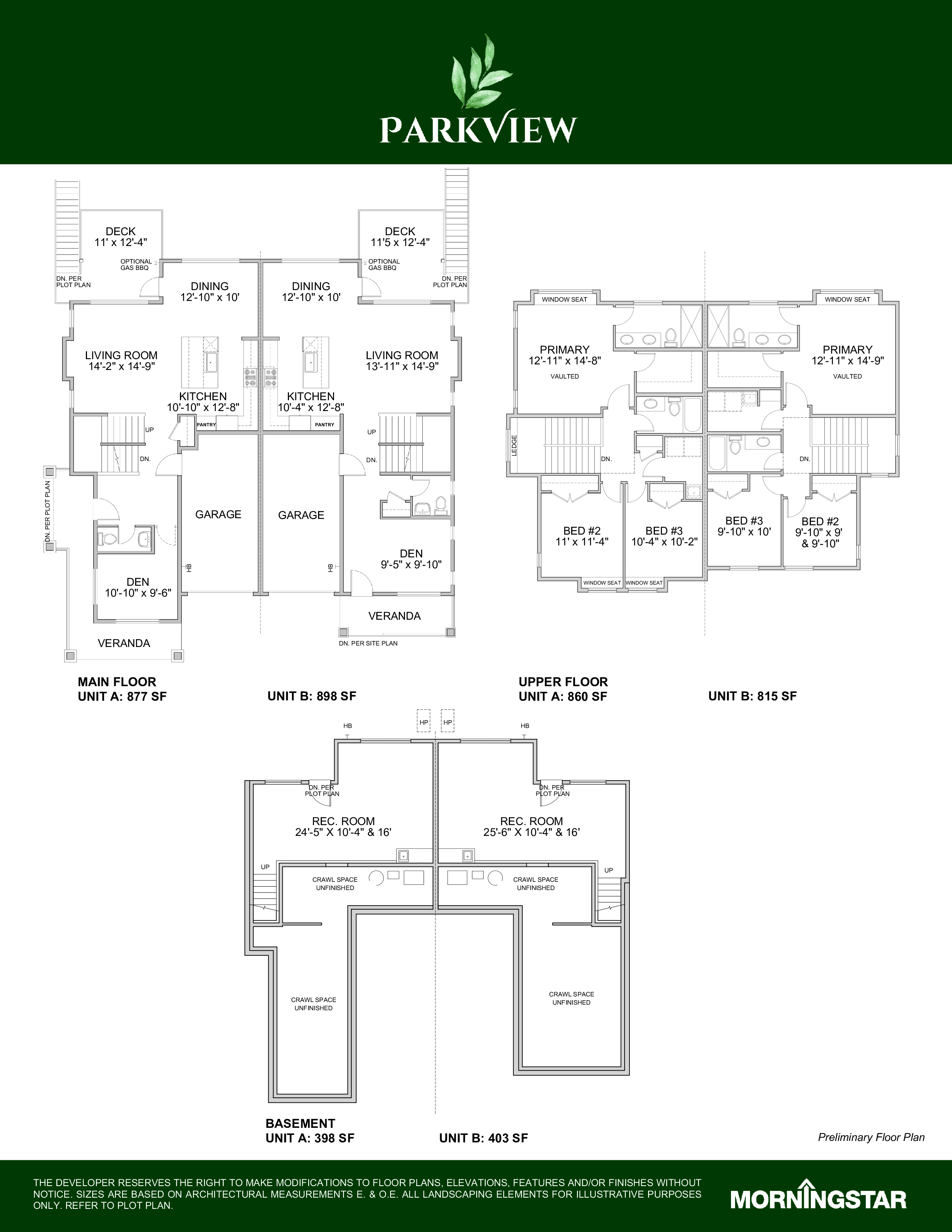 MILLARD (DUPLEX) - UNIT A and B