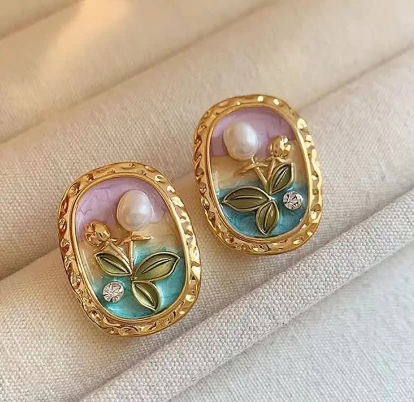 Stud Flower Earrings