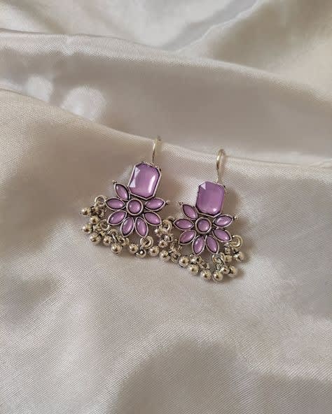 pach-Stone hook pearl earrings