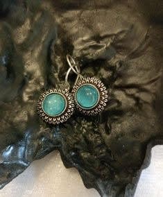 Bule stone earring