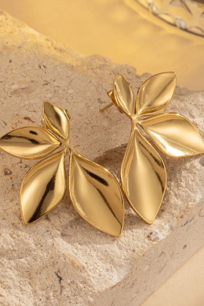 Gold earrings