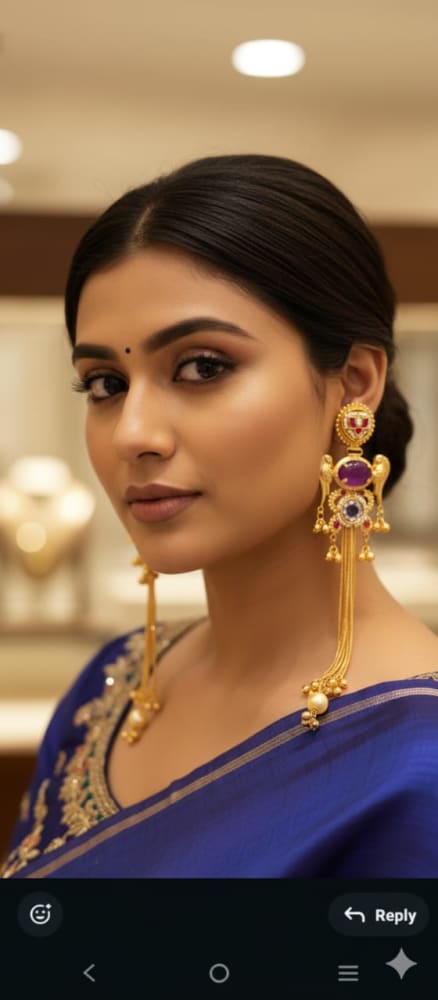 monalisa stone half flower stud earrings