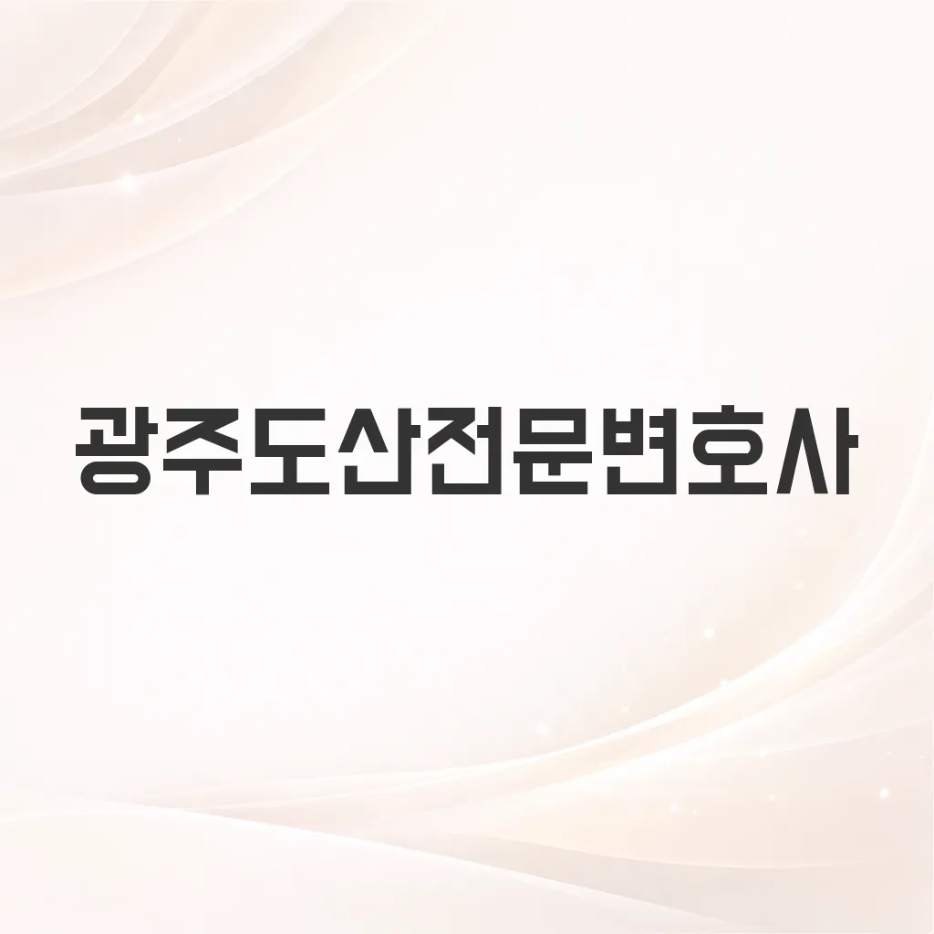 광주도산전문변호사