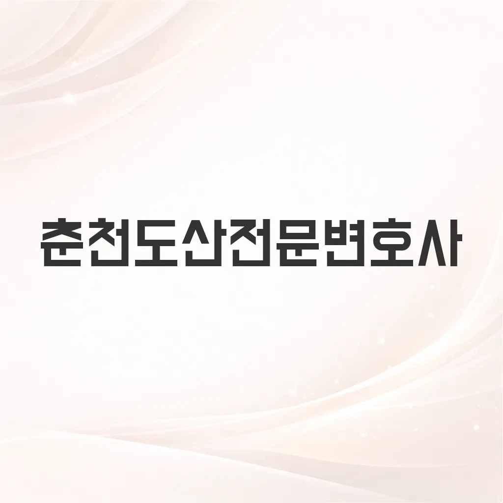 춘천도산전문변호사