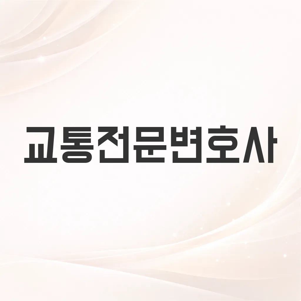 교통전문변호사
