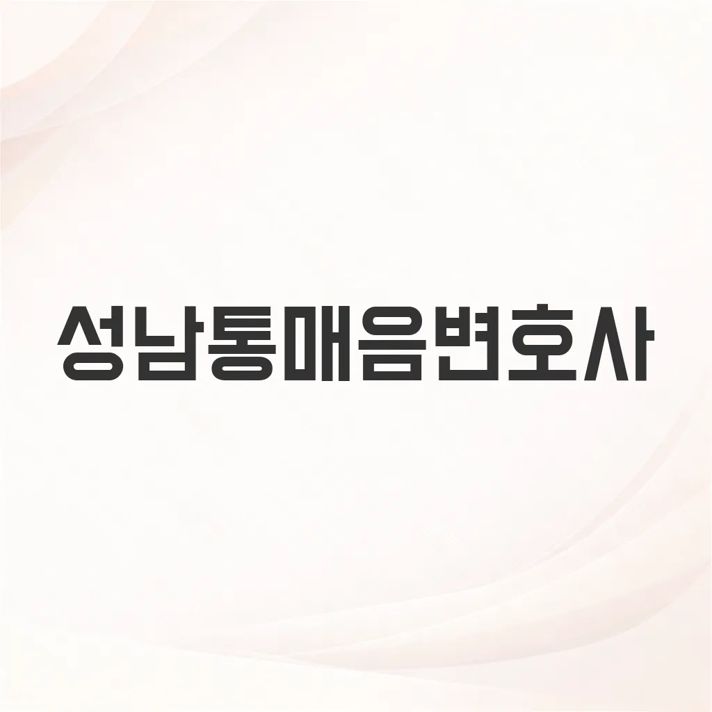 성남통매음변호사