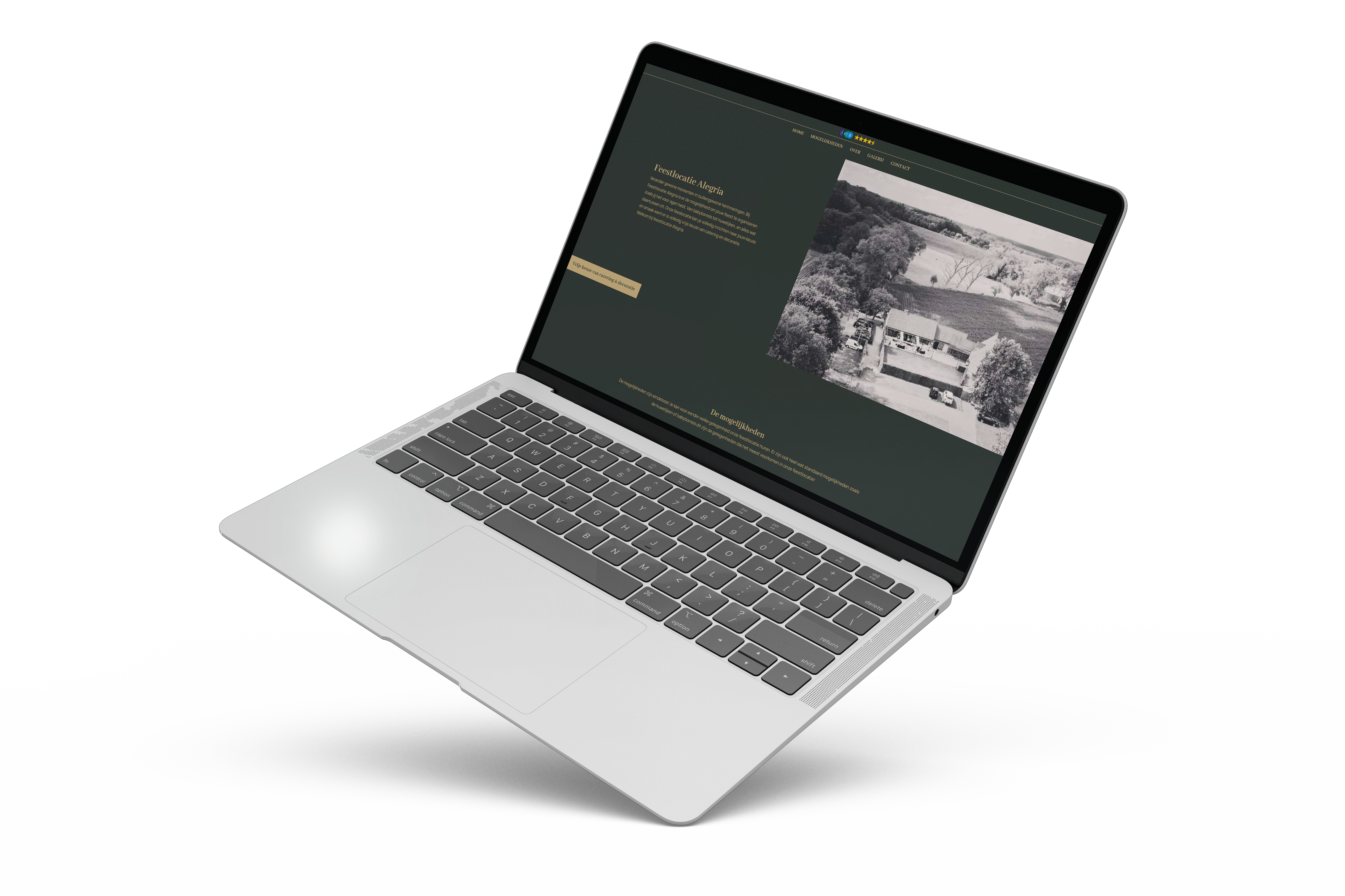 Website Feestlocatie Alegria