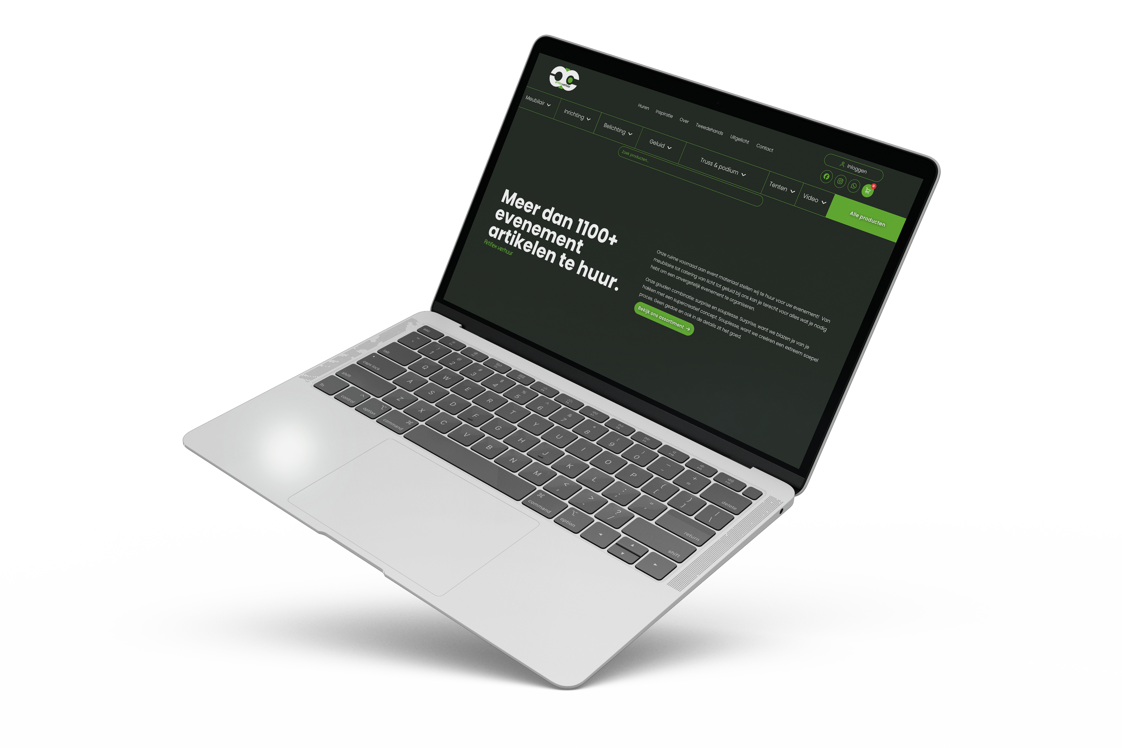 Website Artifex Verhuur