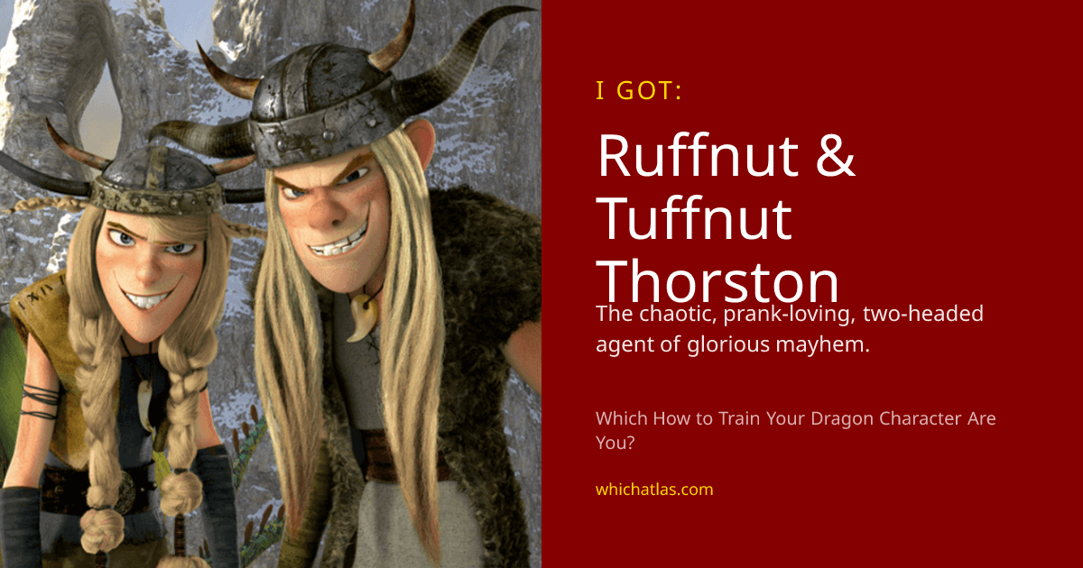 Ruffnut & Tuffnut Thorston - Which How to Train Your Dragon Character ...