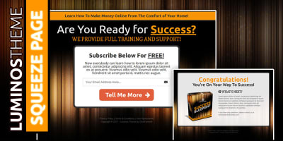 LUMINOS | Squeeze Page Funnel