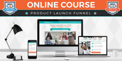 *NEW* Online Course Product Launch Funnel **BONUS** 2 Proven Email Sequences Included!!!