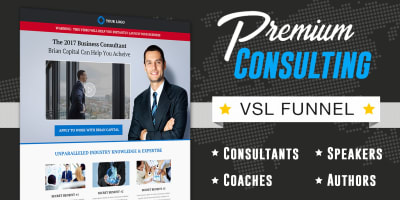 The Consultant/Coach VSL Funnel **BONUS** 3 Proven Email Sequences Included!!!