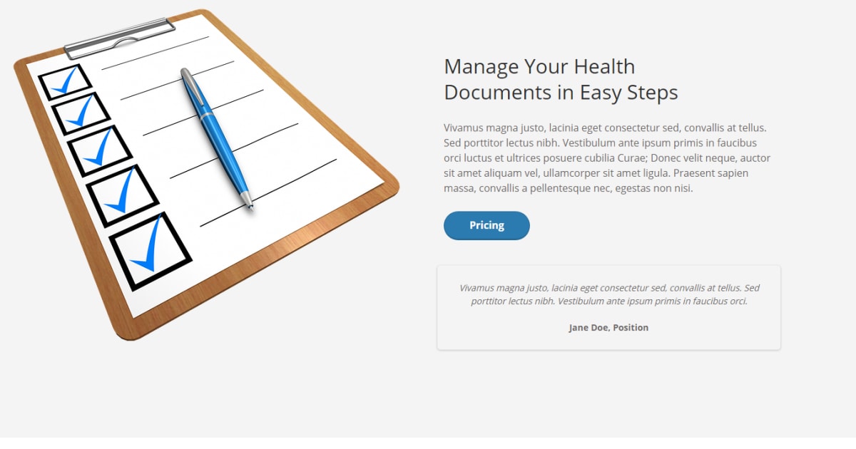 Medical / Medicine / Health / Landing Page - Health Template 9