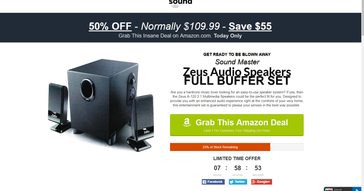 FFI Product Offer Amazing Amazon Daily Deal :: Upviral Ready Optin and Coupon Optin Thank You