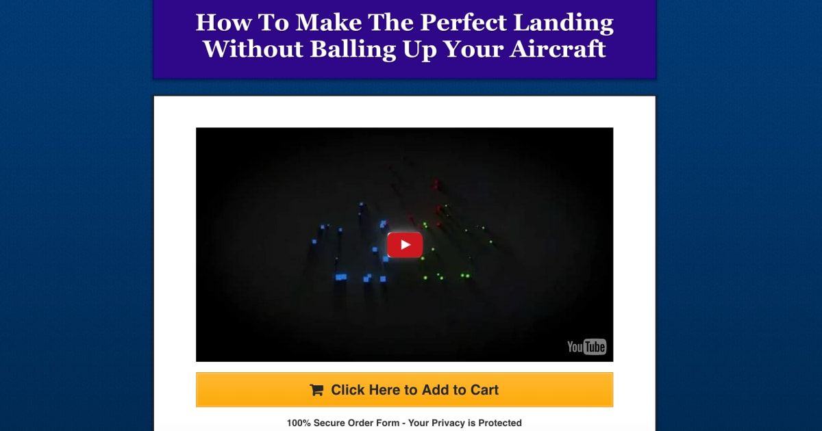 Clean, Professional Sales Funnel w/Upsell and Downsell