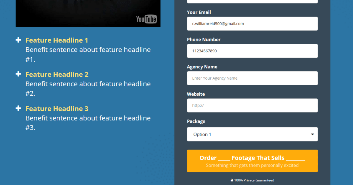  Video Sales Template